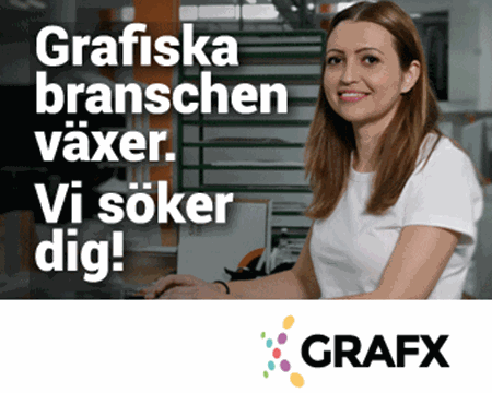 Grafx.se hemsida med vägar till grafiska yrken