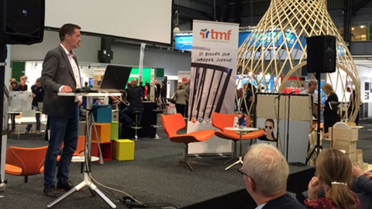 Per-Olof Sjöö under Trä- och Teknikmässan i Göteborg 140905