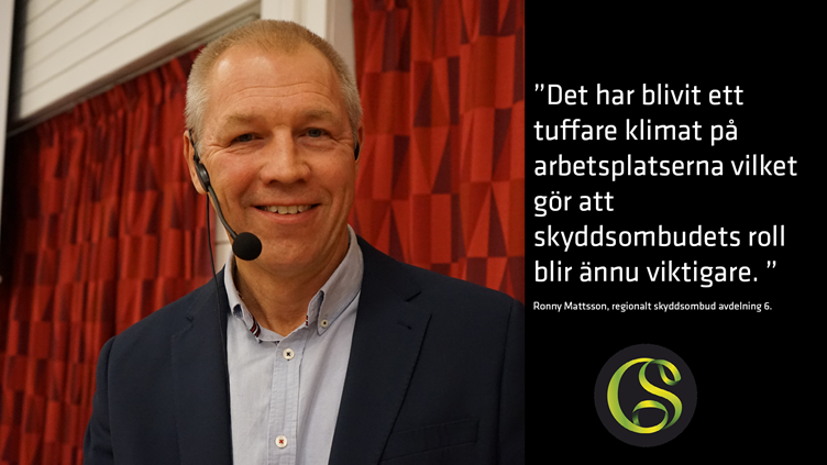 Ronny Mattsson, regionalt skyddsombud avdelning 6.