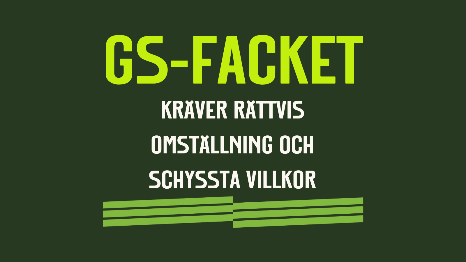 Ny sida - GS-facket